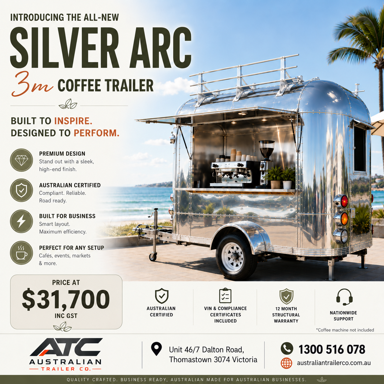 Silver Arc specifications and features overview