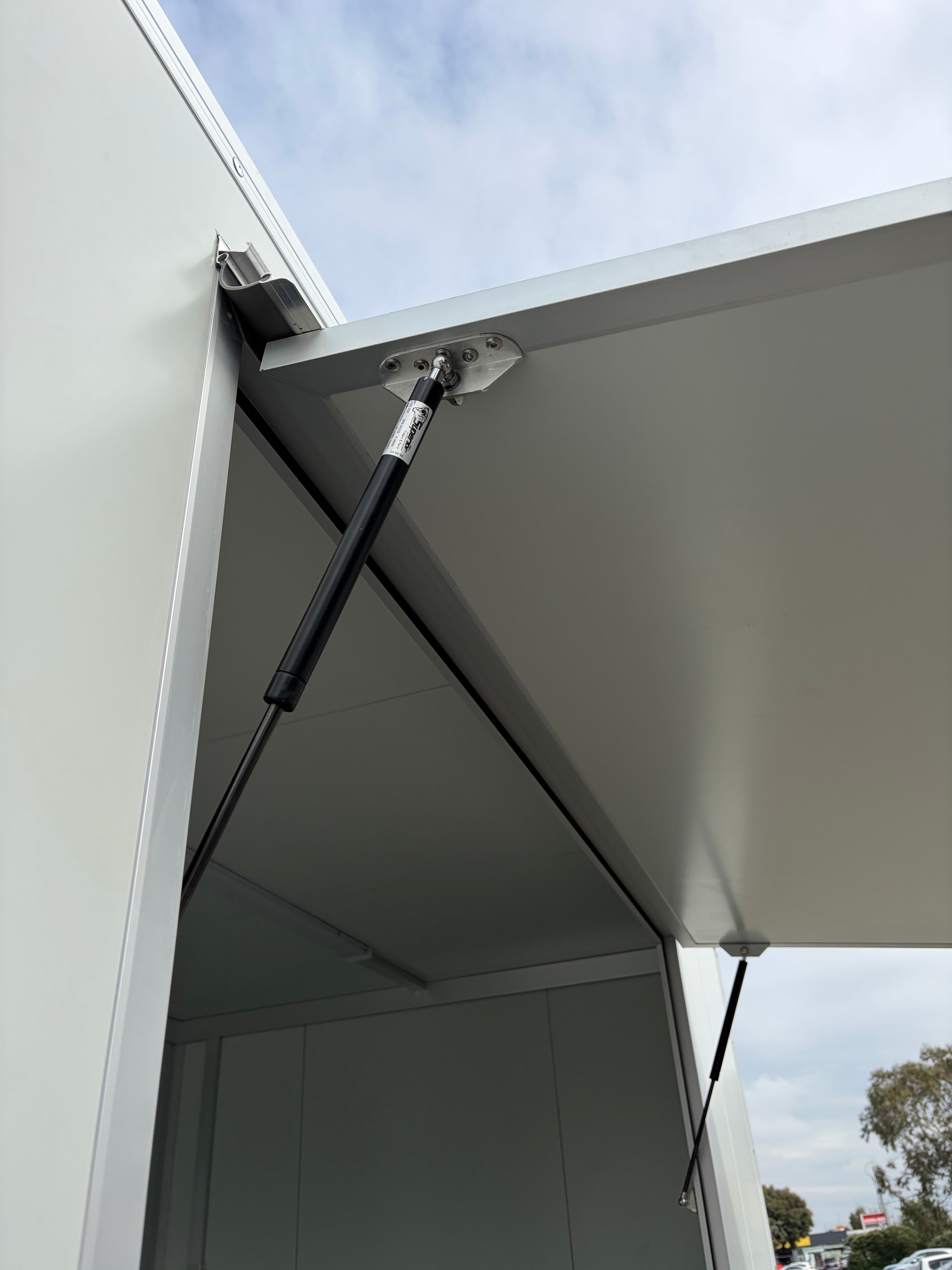 Site Office trailer awning detail