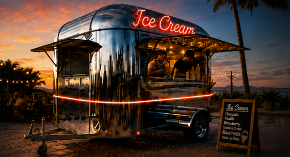 SILVER ARC food trailer